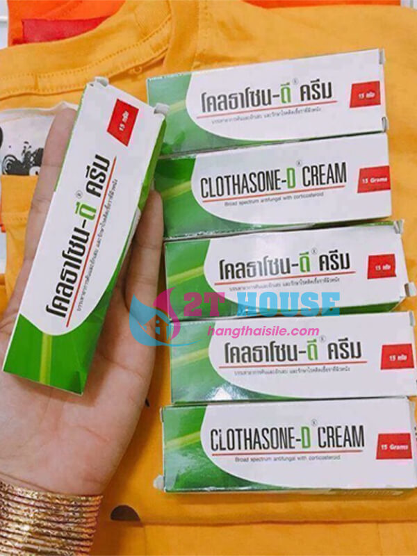 Thuốc trị nấm da móng tay Clothasone D Cream Thái Lan (4)