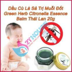 Dầu cù là Thái Lan bôi muỗi đốt Green Herb Balm thoa côn trùng cắn hương sả