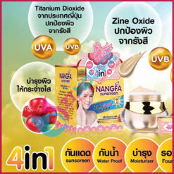 Kem chống nắng Nangfa Thái Lan dưỡng da che khuyết điểm Sunscreen 4 in 1