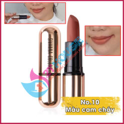 Son thỏi lì Sivanna Thái Lan siêu đẹp chuẩn màu cam đất(07) cam cháy(10)