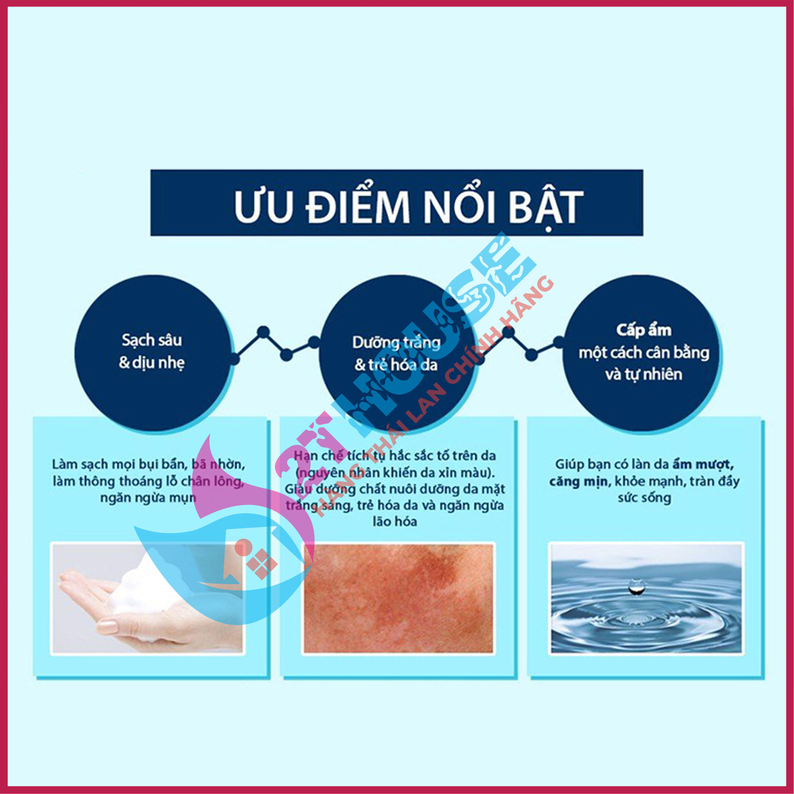 Sữa rửa mặt bò Thái Lan trắng da tạo bọt Whitening Facial Foam Scentio Milk Plus