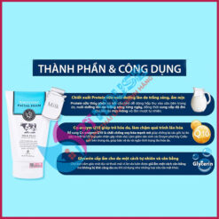 Sữa rửa mặt bò Thái Lan trắng da tạo bọt Whitening Facial Foam Scentio Milk Plus