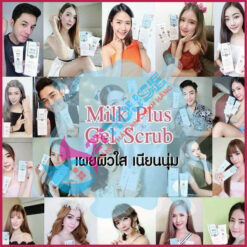 Sữa rửa mặt bò Thái Lan trắng da tạo bọt Whitening Facial Foam Scentio Milk Plus