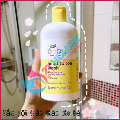 Sữa tắm gội Thái Lan cho bé Head To Toe Wash Baby Since 1890 Boots