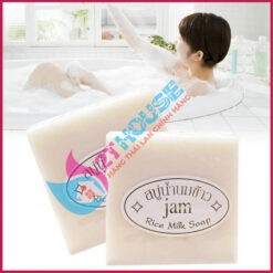 Xà phòng cám gạo Thái Lan Rice Milk Soap Jam kích trắng da